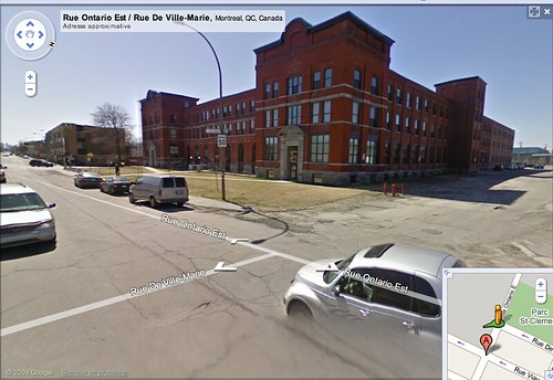Google Street View of my home, La Biscuiterie Viau - Montréal