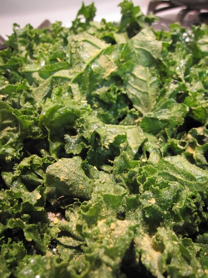Kale Chips with Nutritional Yeast