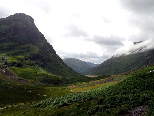 Glencoe Valley in the Scottish Highlands