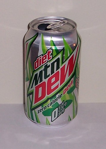 Mtn Dew Can. Recent Diet Mountain Dew Can