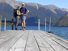 Axel and Alex at Lake Rotoiti