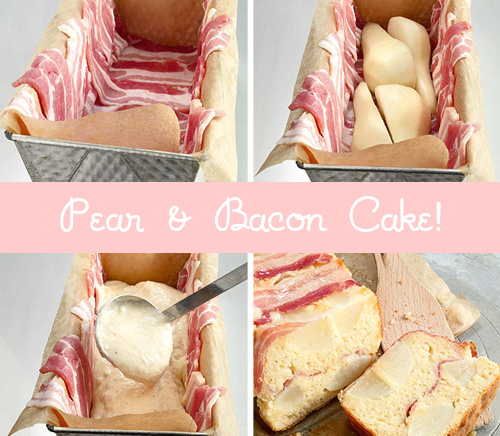 Pear and Bacon Cake