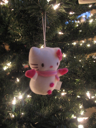 hello kitty snowman ornament