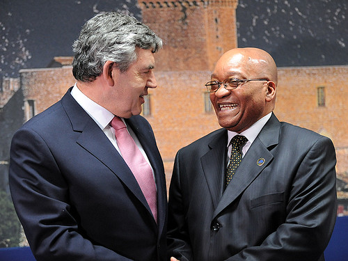 Gordon Brown and Jacob Zuma