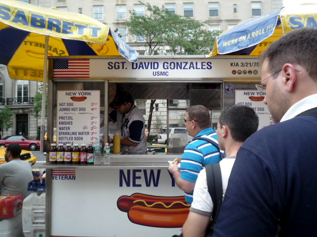 New York hot dog stand