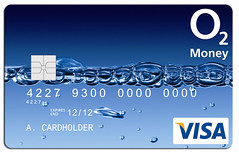 Front of an O2 Money Load & Go card