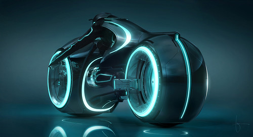 Tron Legacy moto light