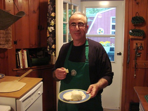 Paulie Gee with his homemade cheese