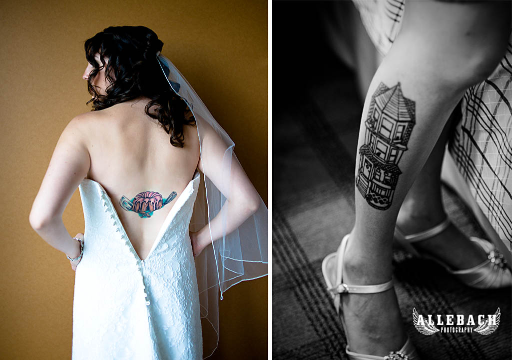  Karen 39s sweet tattoos that otherwise got hidden under the wedding dress