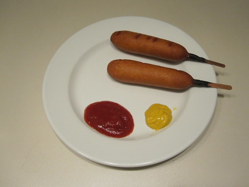 Corn dogs at home