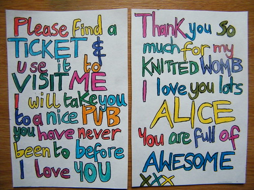 Colourful love notes