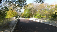 The Maple Avenue bridge built in 1908. Wilmette Illinois. October 2009.