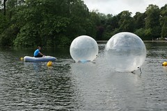 People in bubbles