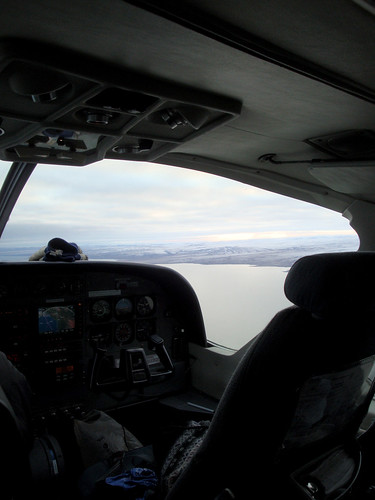 Flying over Norton Sound