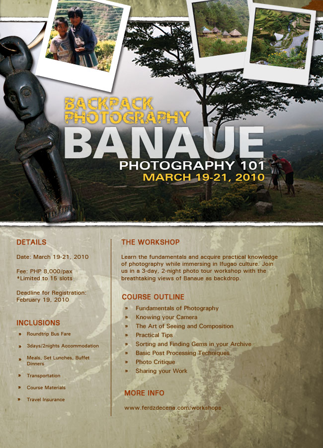 Backpack Photography Banaue