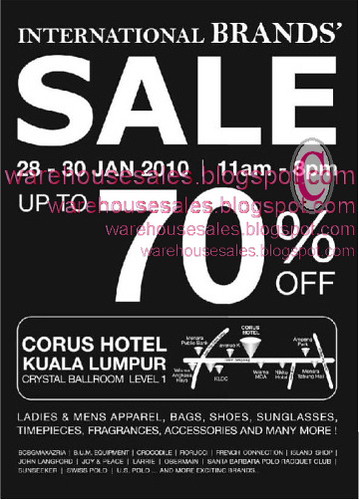 28 - 30 Jan: Corus Hotel International Brands Sale