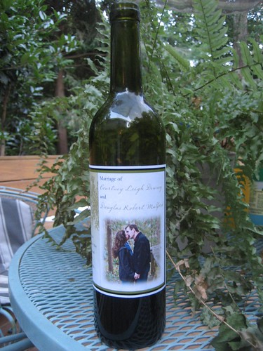 Wine wedding gift from the Austins