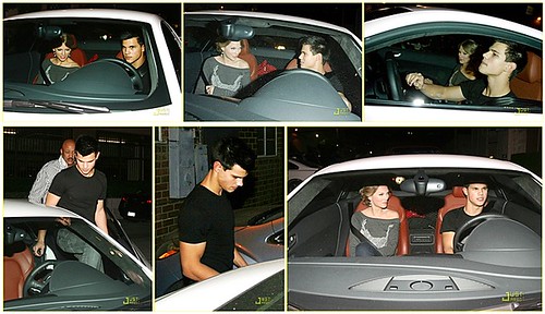 taylor swift and taylor lautner in car. Taylor Lautner and Taylor