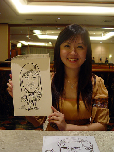 Caricature live sketching for wedding dinner 221109 - 17