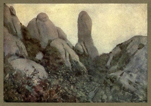024-La montaña de Montserrat al amanecer-An artista in Spain 1914- Michael Arthur C.