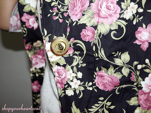 floral blazer detail