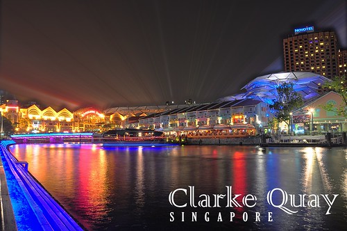 A view of Clark Quay along the