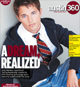 Andy Mientus on cover of Austin 360