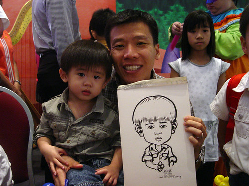 Caricature live sketching for Marina Square X'mas Tenants Gathering 2009 - 11
