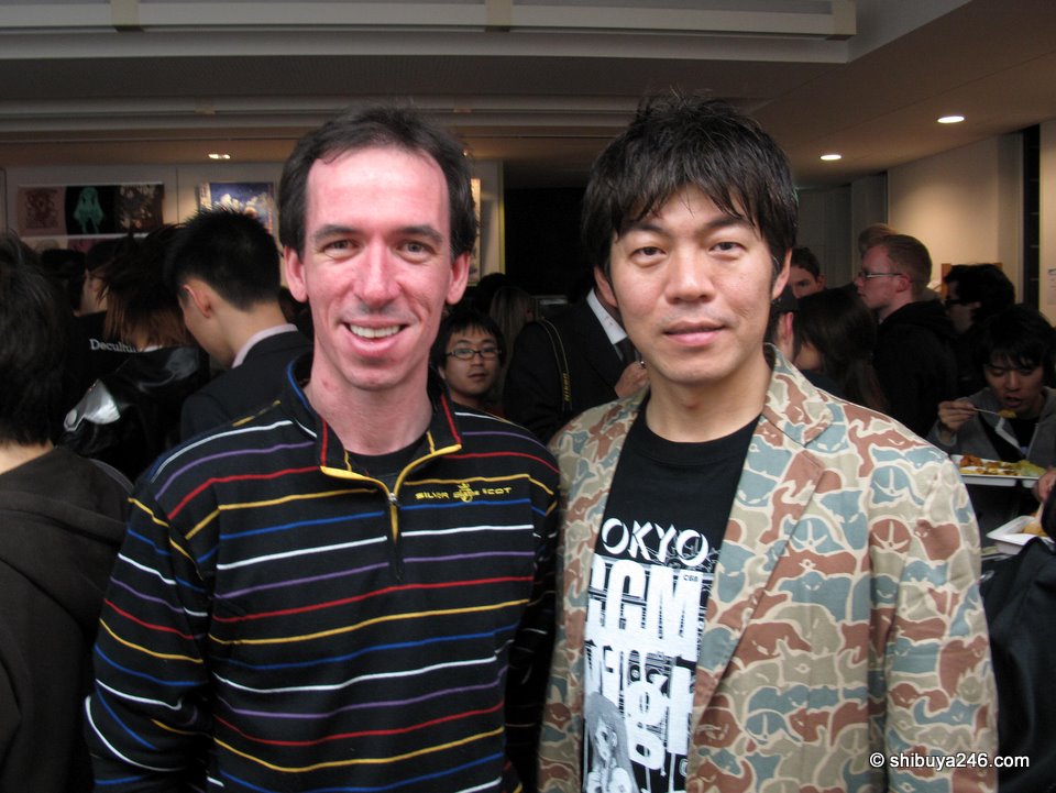 Me and Hashimoto-shacho, the boss of Cospa.