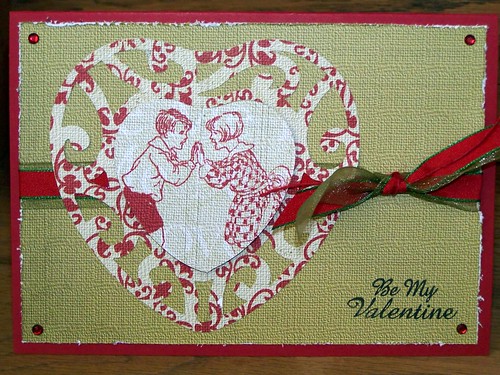 Valentine Card With Marks Paper