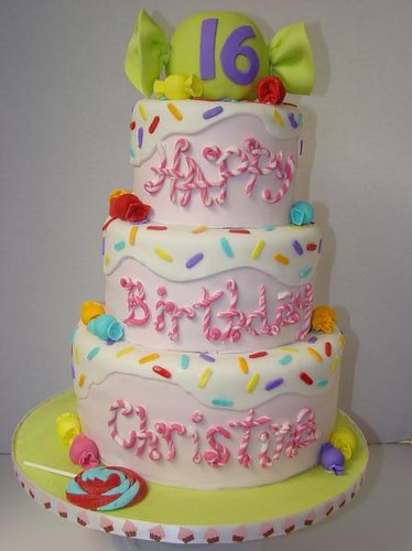 happy birthday cake 16. sweet 16 birthday cake