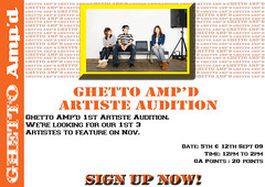 Ghetto Amp'd Artiste Auditions sept