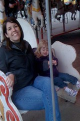 on the merry-go-round at the fair