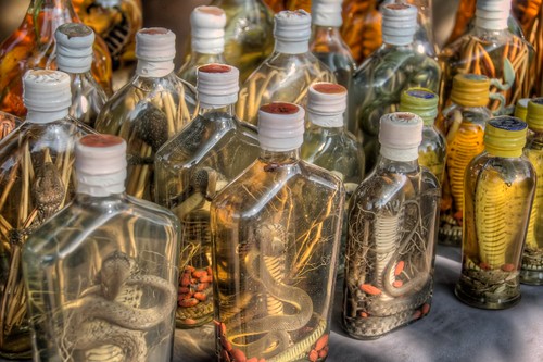 Bottles at Whiskey Village