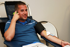 Smiling, Happy Donor at the Atlanta Braves All-American Blood Drive par Southern Blood Services Region