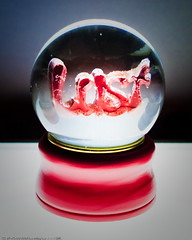 Sculpture: Deadly Sins (Snowglobes): Lust, Pure Products USA, by Nora Ligorano and Marshall Reese, Eyebeam Open Studios Fall 2009 / 20091023.10D.55561.P1.L1.C45 / SML by See-ming Lee 李思明 SML