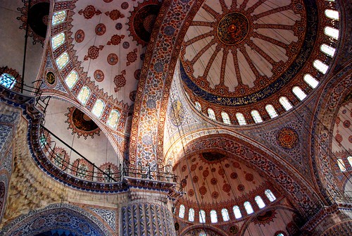 interior, blue mosque, istanbul