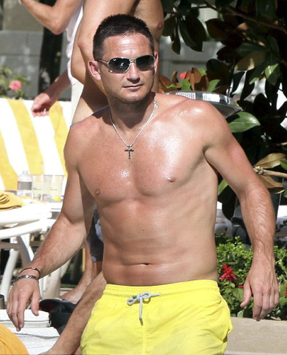 Frank Lampard shirtless