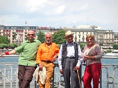 Nonno Vito, Andrea, Franco, Elisa Fabellini a Geneve
