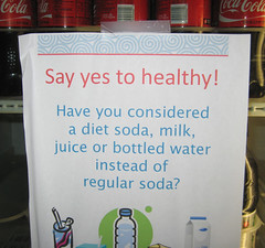 Sign on USDA Soda 