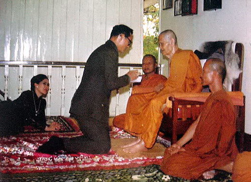 King and a famous Monk