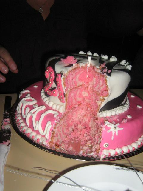 inside the 21st birthday cake