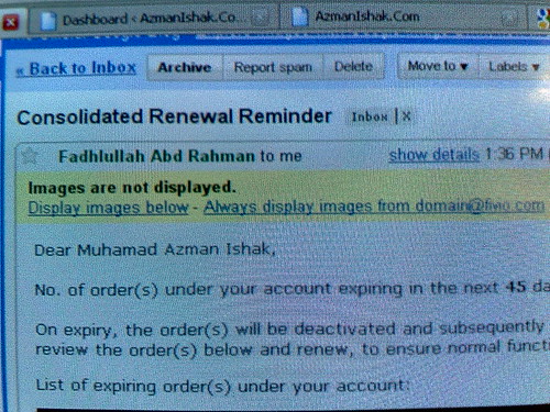 AzmanIshak.Com akan ditutup.