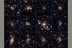 Efecto lente en galaxias