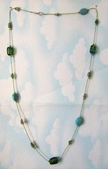  A Touch Of Green Rope Necklace