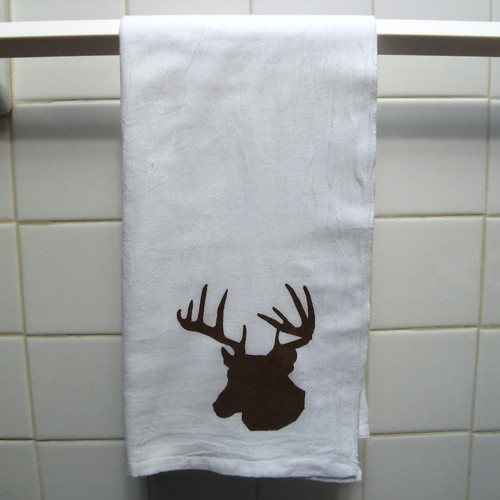 Deer Head Dish Towel