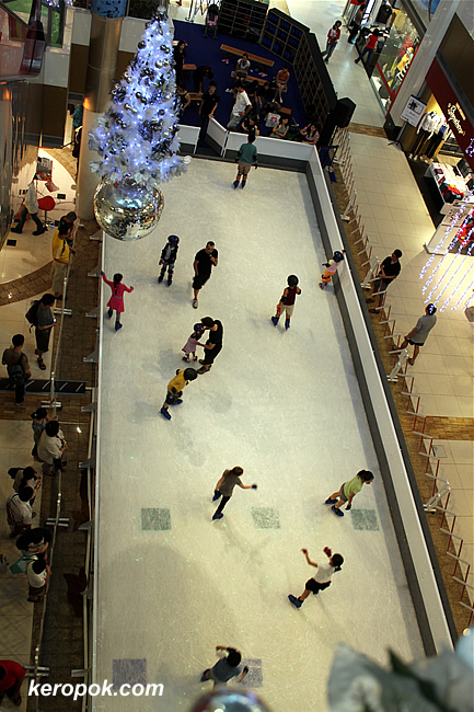 Ice Skating Rink in the mall