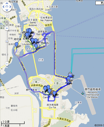 All Route in Macau