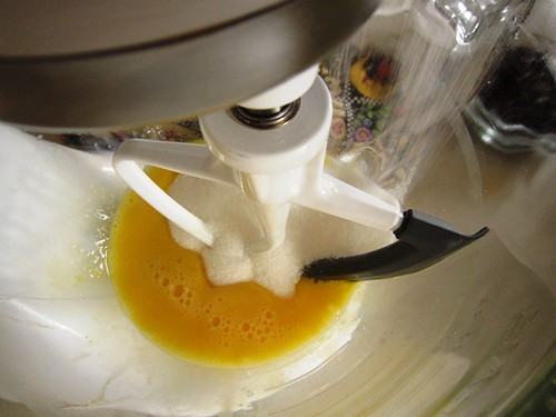 Whipping eggs, take one