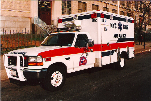 nyc bus ford ambulance 1995 ems f350 prefdny